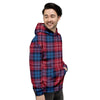 Load image into Gallery viewer, Red And Blue Plaid Tartan Men&#39;s Hoodie-grizzshop