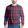 Red And Blue Plaid Tartan Men's Sweatshirt-grizzshop