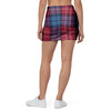 Red And Blue Plaid Tartan Mini Skirt-grizzshop