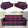 Red And Blue Plaid Tartan Sofa Cover-grizzshop