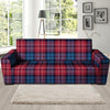 Red And Blue Plaid Tartan Sofa Cover-grizzshop