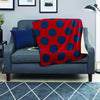 Red And Blue Polka Dot Blanket-grizzshop