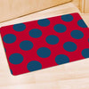 Red And Blue Polka Dot Door Mat-grizzshop