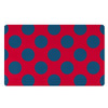 Red And Blue Polka Dot Door Mat-grizzshop