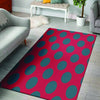 Red And Blue Polka Dot Floor Mat-grizzshop