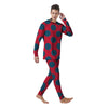 Red And Blue Polka Dot Men's Pajamas-grizzshop