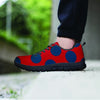 Red And Blue Polka Dot Men's Sneakers-grizzshop