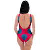 Red And Blue Polka Dot One Piece Swimsuite-grizzshop