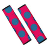 Red And Blue Polka Dot Seat Belt Cover-grizzshop