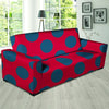 Red And Blue Polka Dot Sofa Cover-grizzshop