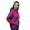 Red And Blue Polka Dot Women's Hoodie-grizzshop