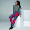 Red And Blue Polka Dot Women's Joggers-grizzshop