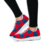 Red And Blue Polka Dot Women's Sneakers-grizzshop