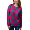 Red And Blue Polka Dot Women's Sweatshirt-grizzshop