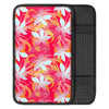 Red And Orange Hibiscus Hawaiian Print Car Console Cover-grizzshop