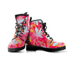 Red And Orange Hibiscus Hawaiian Print Men's Boots-grizzshop