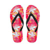 Red And Orange Hibiscus Hawaiian Print Men's Flip Flops-grizzshop