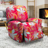 Red And Orange Hibiscus Hawaiian Print Recliner Cover-grizzshop