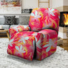 Red And Orange Hibiscus Hawaiian Print Recliner Cover-grizzshop