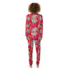 Red And Orange Hibiscus Hawaiian Print Women's Pajamas-grizzshop