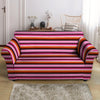 Red And Pink Mexican Baja Loveseat Cover-grizzshop