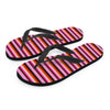 Red And Pink Mexican Baja Men's Flip Flops-grizzshop