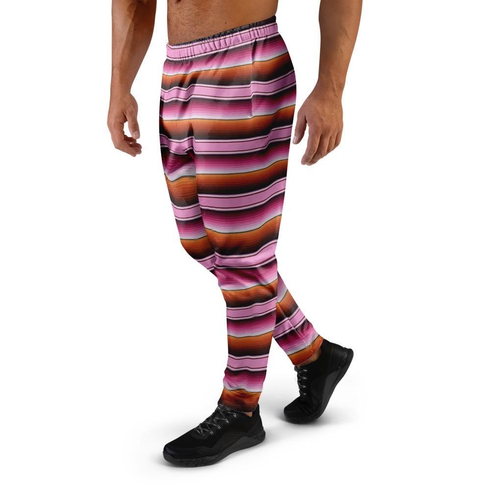 Red And Pink Mexican Baja Men's Joggers-grizzshop