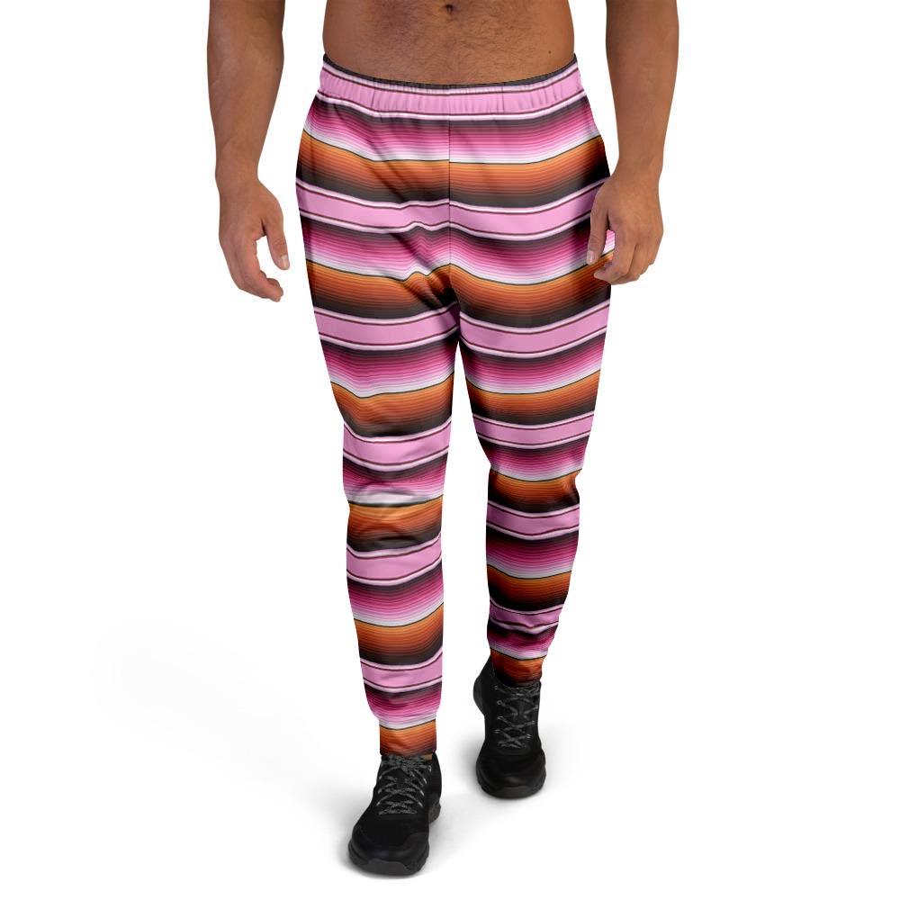 Red And Pink Mexican Baja Men's Joggers-grizzshop