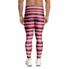 Red And Pink Mexican Baja Men's Leggings-grizzshop