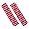 Red And Pink Mexican Baja Seat Belt Cover-grizzshop