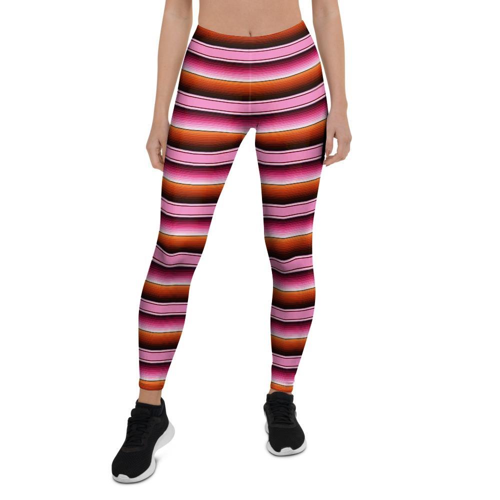 Red And Pink Mexican Baja Women's Leggings-grizzshop