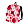 Red And Pink Rose Floral Backpack-grizzshop