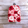 Red And Pink Rose Floral Backpack-grizzshop