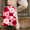 Red And Pink Rose Floral Backpack-grizzshop