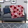 Red And Pink Rose Floral Blanket-grizzshop