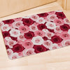 Red And Pink Rose Floral Door Mat-grizzshop