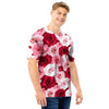 Red And Pink Rose Floral Men T Shirt-grizzshop