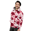 Red And Pink Rose Floral Men's Hoodie-grizzshop