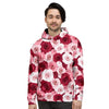 Red And Pink Rose Floral Men's Hoodie-grizzshop