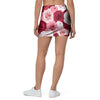 Red And Pink Rose Floral Mini Skirt-grizzshop