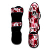 Red And Pink Rose Floral Muay Thai Shin Guard-grizzshop