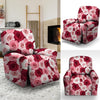 Red And Pink Rose Floral Recliner Cover-grizzshop