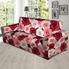 Red And Pink Rose Floral Sofa Cover-grizzshop