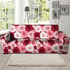 Red And Pink Rose Floral Sofa Cover-grizzshop