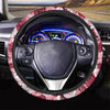 Red And Pink Rose Floral Steering Wheel Cover-grizzshop