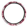 Red And Pink Rose Floral Steering Wheel Cover-grizzshop