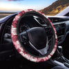 Red And Pink Rose Floral Steering Wheel Cover-grizzshop