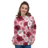 Red And Pink Rose Floral Women's Hoodie-grizzshop