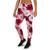 Red And Pink Rose Floral Women's Joggers-grizzshop