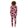 Red And Pink Rose Floral Women's Pajamas-grizzshop